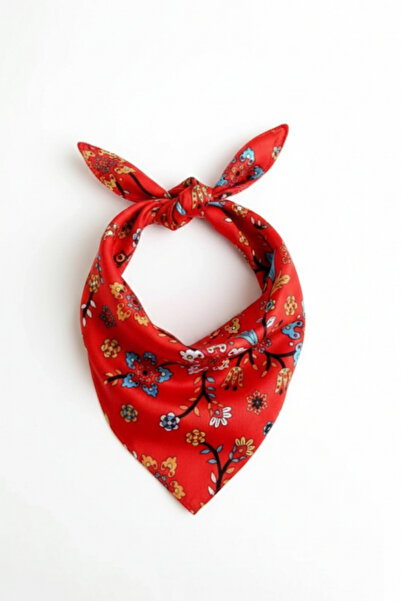 PETEK AKSESUAR باندانا حمراء منقوشة عرقيًا