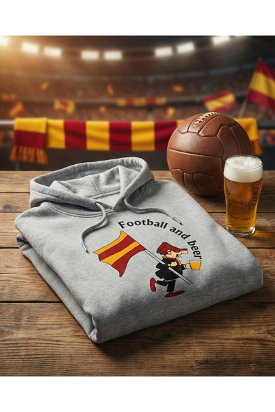 Giallo Rosso Hanorac Fotbal și Bere