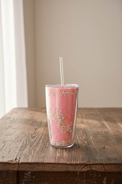 Anadolu Saray كوب شرب بارد خالٍ من مادة BPA لعرض القهوة بسعة 750 مل - مع غطاء...