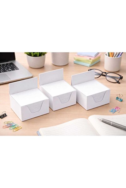 Notte BOŞ BEYAZ BLOKNOT KAĞIDI 8*8 500 ADET 80 GR 1 HAMUR KAĞIT (SADECE KAĞIT)