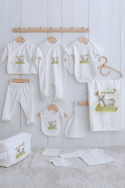 Tuğba Kuğu Organic 11 Pack Hospital Release - for Baby - Butterfly Lamb