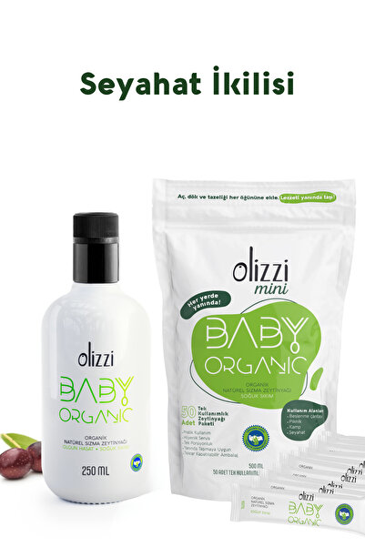 Baby Organik 250 ML ve Baby Organik Mini Tek Kullanımlık Zeytinyağı 10 ML X 50 Adet