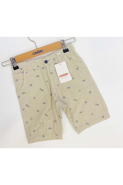 Çikoby Çiko by Taş Boys' Woven Shorts Stone