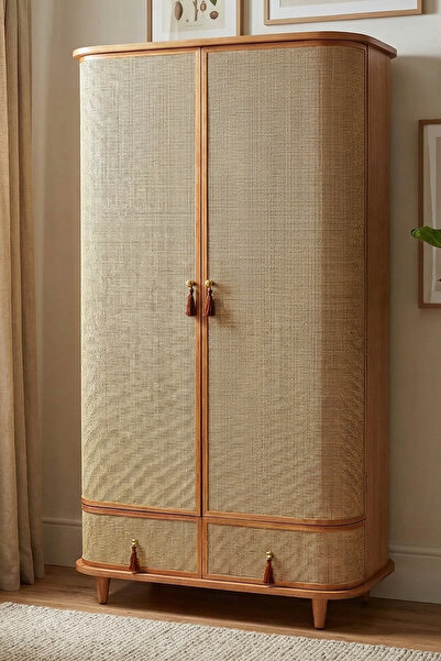 Latanwood Francesco Hazeranlı Ahşap Gardırop