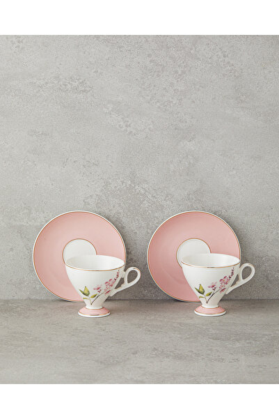 English Home Valentina New Bone China 4 Parça 2 Kişilik Kahve Fincan Takımı 8...