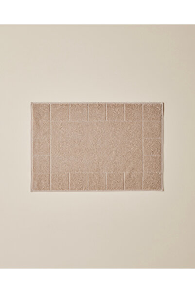 English Home Πετσέτα ποδιών Chequer Cotton 50x70 cm Μπεζ