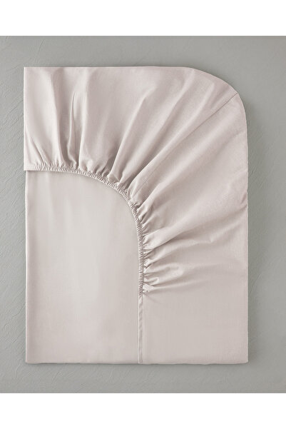 English Home Düz Pamuklu Tek Kişilik Lastikli Çarşaf 100x200 cm Toz Pembe