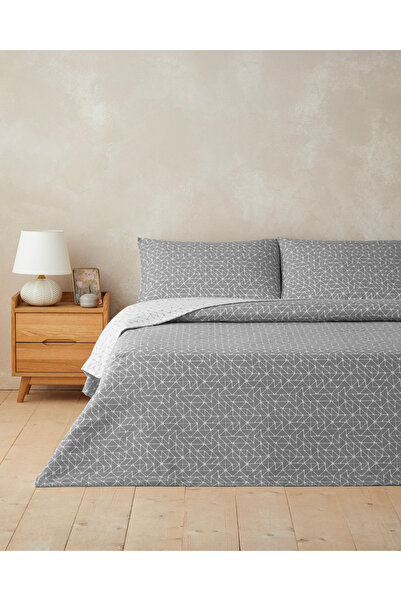 English Home Trio Shape Kolay Ütülenir Çift Kişilik Çarşaflı Nevresim Takımı ...