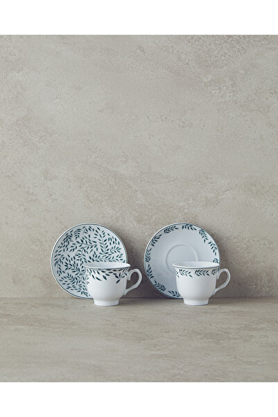 English Home Blatt Porselen 2'li Kahve Fincan Takımı 80 Ml Yeşil