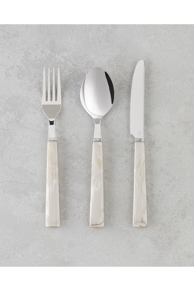 English Home Diego Paslanmaz Çelik Çatal Kaşık Bıçak Takımı 18 Parça 6 Kişili...