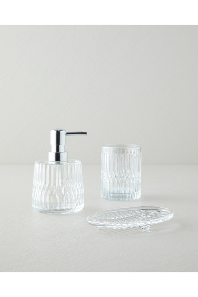 English Home Belita 3’lü Set Banyo Seti Şeffaf