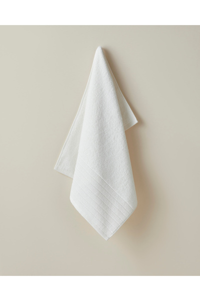 English Home Pure Pamuk Yüz Havlusu 50x80 cm Beyaz