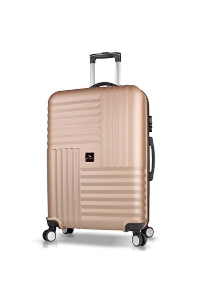 My Valice Puzzle Abs Büyük Boy Gold Valiz