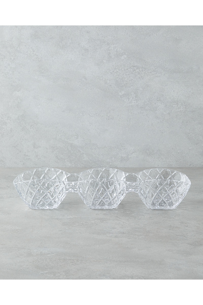 English Home Crux Cam Sunumluk 38x13x7 Cm Şeffaf