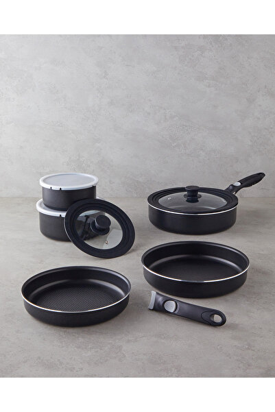 English Home طقم أواني طهي كليك إيز بريميوم مكون من 11 قطعة، مقاسات 16 – 20 –...