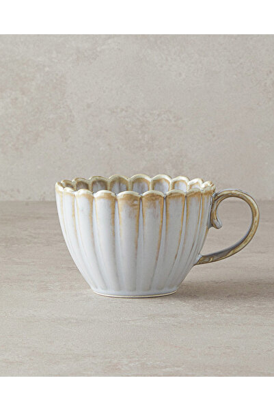English Home Fiore New Bone China Kupa 350 ML Gri