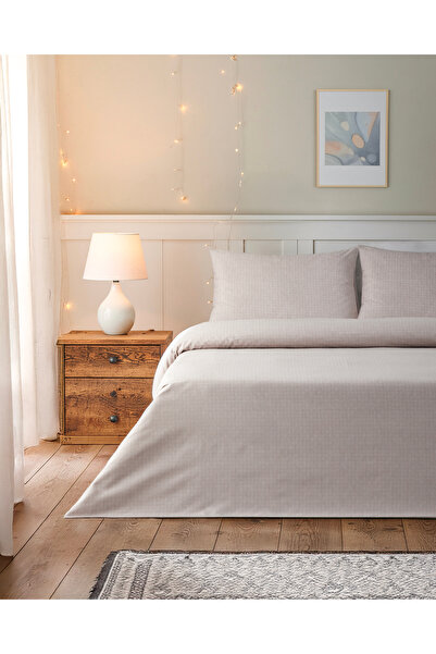 English Home Set de lenjerie de pat Linework Easy-Iron cu cearșaf dublu 200x2...