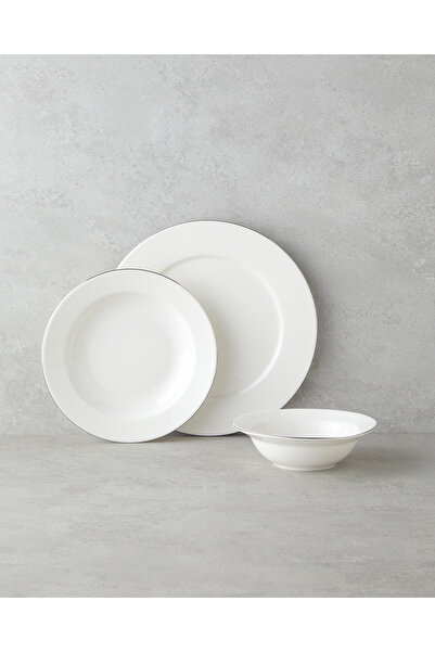 English Home Parma Porselen Yemek Takımı 12 Parça 4 Kişilik Silver