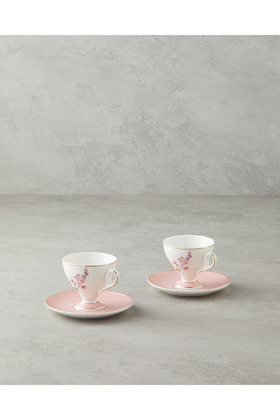 English Home Valentina New Bone China 4 Parça 2 Kişilik Kahve Fincan Takımı 8...