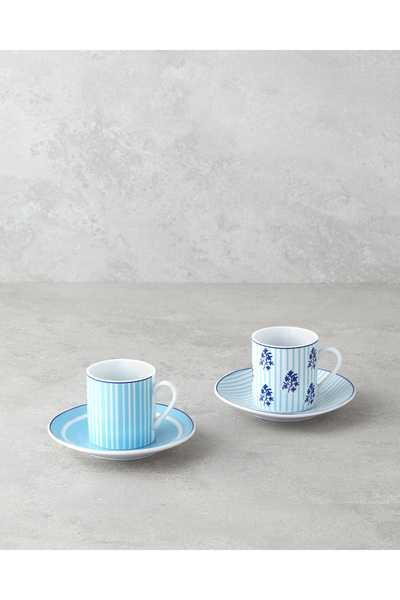 English Home Набір кавових чашок з порцеляни Rapture для двох осіб, 4 предмет...