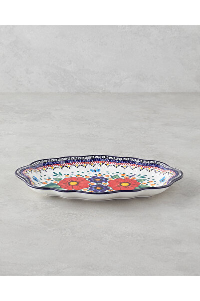 English Home Farfurie Whimsy Stoneware Kayak 35 cm Colorată