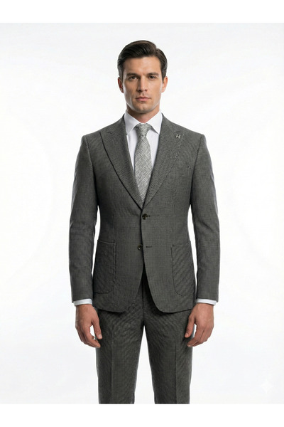 HERMOSE Essential |   Green Checkered Jogger Suit