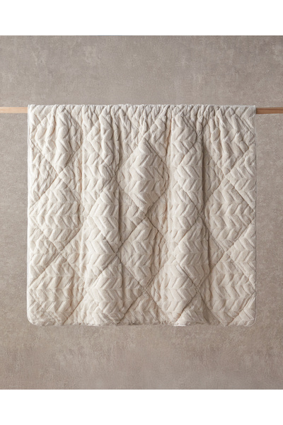 English Home Wintera Sherpa Çift Kişilik Yorgan 195x215 cm Krem