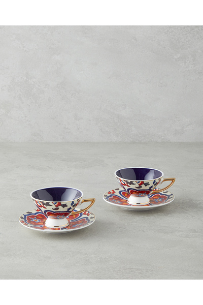 English Home Set de cești de cafea Willow New Bone China, colorat, 4 bucăți, ...