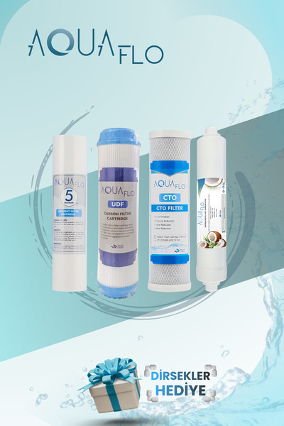 AQUAFLO Açık Kasa 4lü Filtre Seti Gaclı