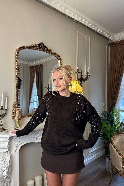 lizge giyim Stone Detail Tricot Sweater