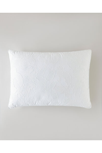 English Home Fleur 3D Jakarlı Yastık 50x70 cm Beyaz