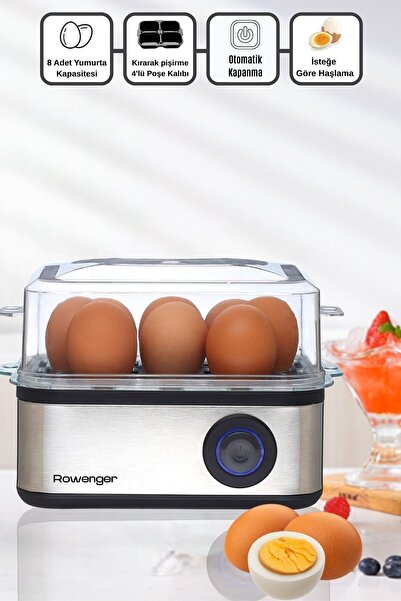 Rowenger 08-EGG 8'li Yumurta Pişirme Makinesı Yumurta Haşlama Makinesı Otomat...