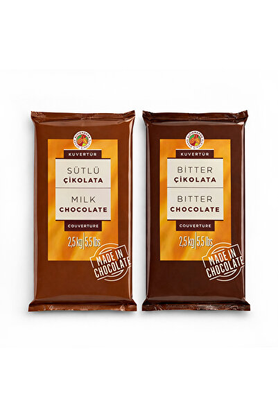 Altınmarka Sütlü Kuvertür 2.5kg Ve Bitter Kuvertür 2.5kg