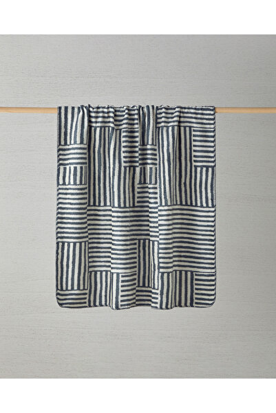 English Home New Line Akrilik Pamuklu Tv Battaniye 130x170 cm Siyah-Krem