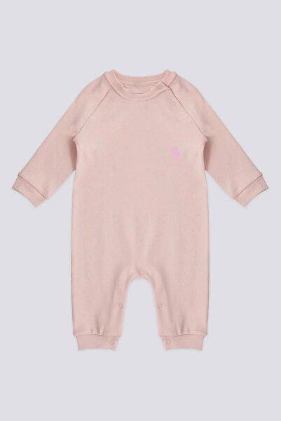U.S. Polo Assn. KIZ BEBEK PATİKSİZ TULUM - TOZ PEMBE