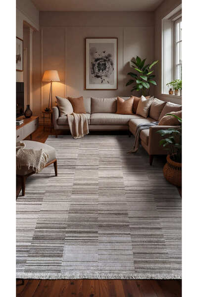 Saray Halı Crystal CR06A Modern Dokuma Pamuk Taban Halı