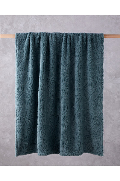 English Home Leafy Garden Jakarlı Wellsoft Tv Battaniye 120x160 cm Adaçayı