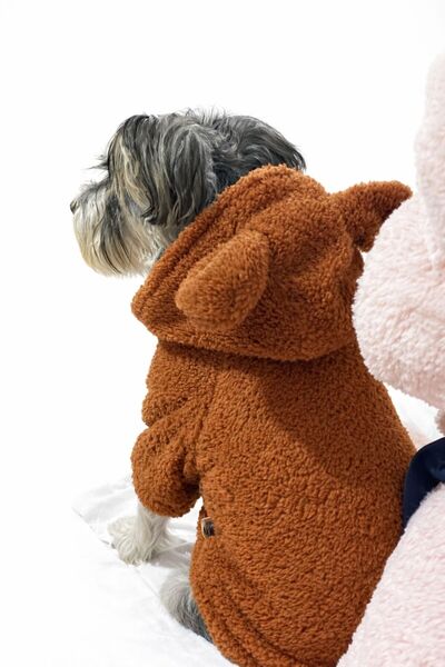 PATİBÖR Ayıcık Temalı Teddy Bear Peluş %100 Pamuk Kumaş Kedi Köpek Kıyafeti &...