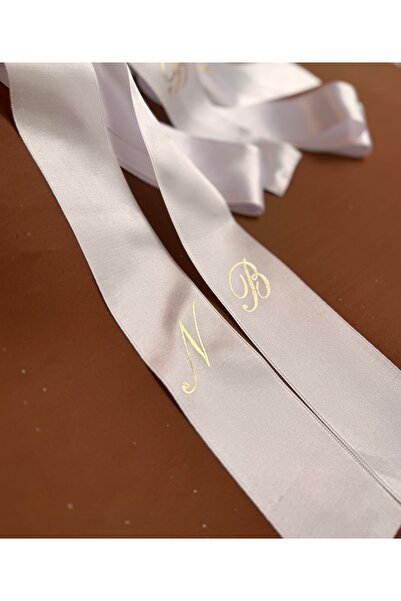 Atelier Rumelia Takı Kurdelesi - Düğün Nişan Gelin Damat Tören Kurdelesi Sate...