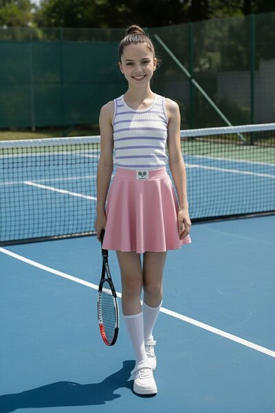 Cansın Mini Сукня-спідниця для дівчаток з еластичним поясом і шнурівкою, 21042