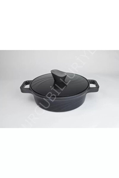 Prima Nova Bordain Alüminyum Basık Tencere 24 Cm Siyah