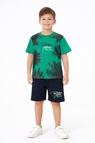 Cansın Mini Zeleni raj, set od 2 dečačke šortsa 20642