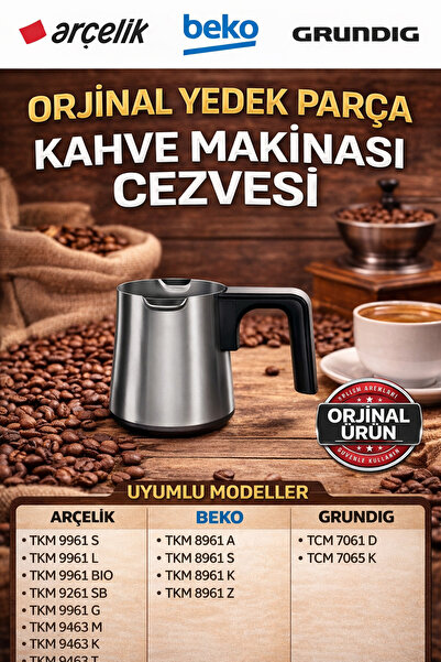 Arçelik 6 أكواب Tkm 9961 L ماكينة صنع القهوة المطحونة وعاء قهوة احتياطي بدون ...