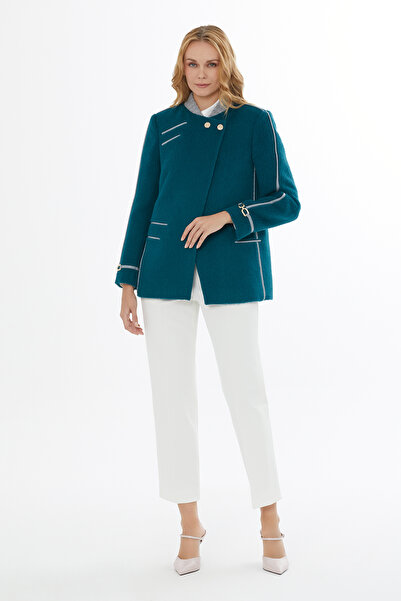 GİZİA Kemer Detaylı Uzun Kaban