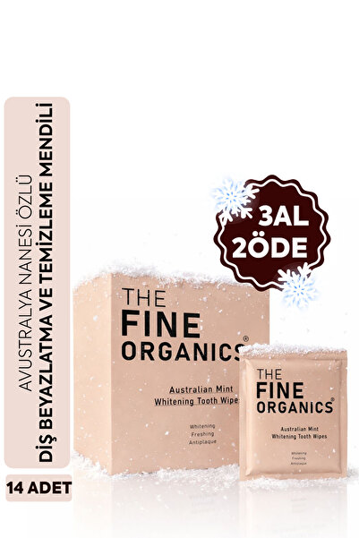 THE FINE ORGANICS Avustralya Nanesi Özlü Diş Temizleme ve Beyazlatma Mendili