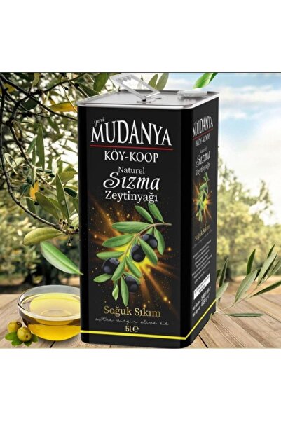 MUDANYA KÖY-KOOP NATUREL SIZMA ZEYTİNYAĞI MUDANYA NATUREL SOĞUK SIKIM SIZMA 0...