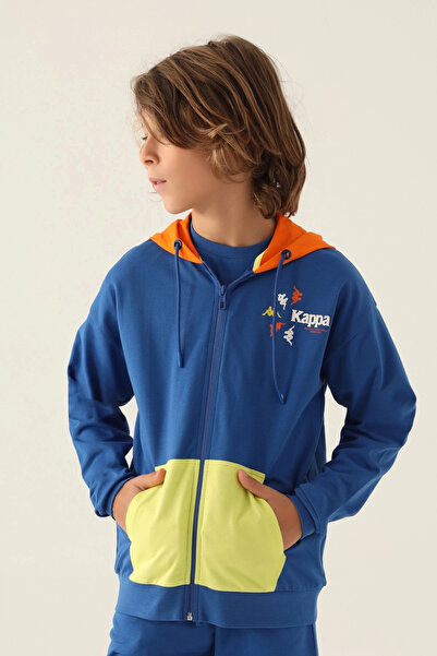 Kappa Φούτερ με ολόσωμο φερμουάρ για αγόρια - Κοβάλτιο