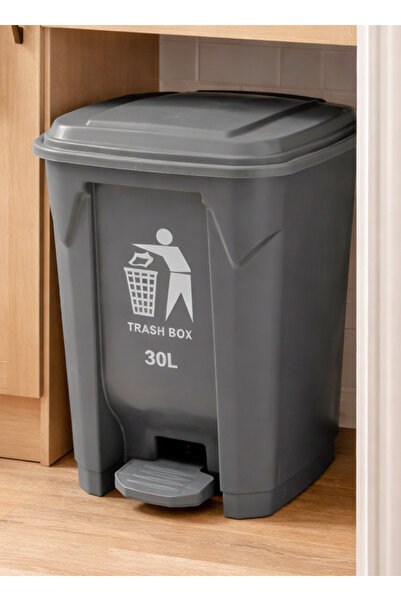ALQANNAS 30L Plastic Pedal Trash Can with Lid