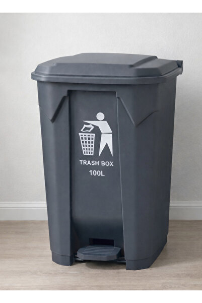 ALQANNAS 100L Plastic Pedal Trash Can with Lid