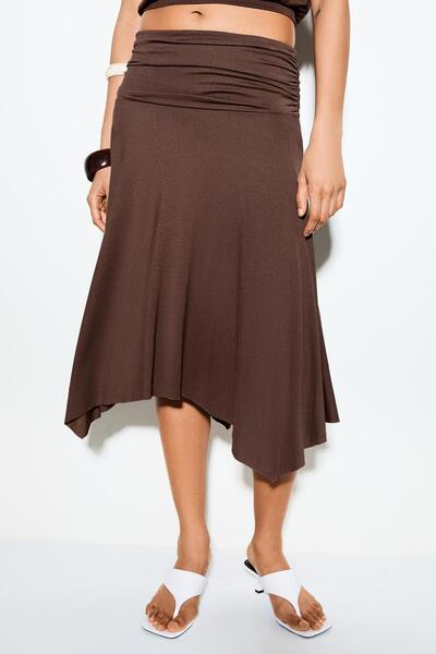 Bershka Büzgülü midi etek